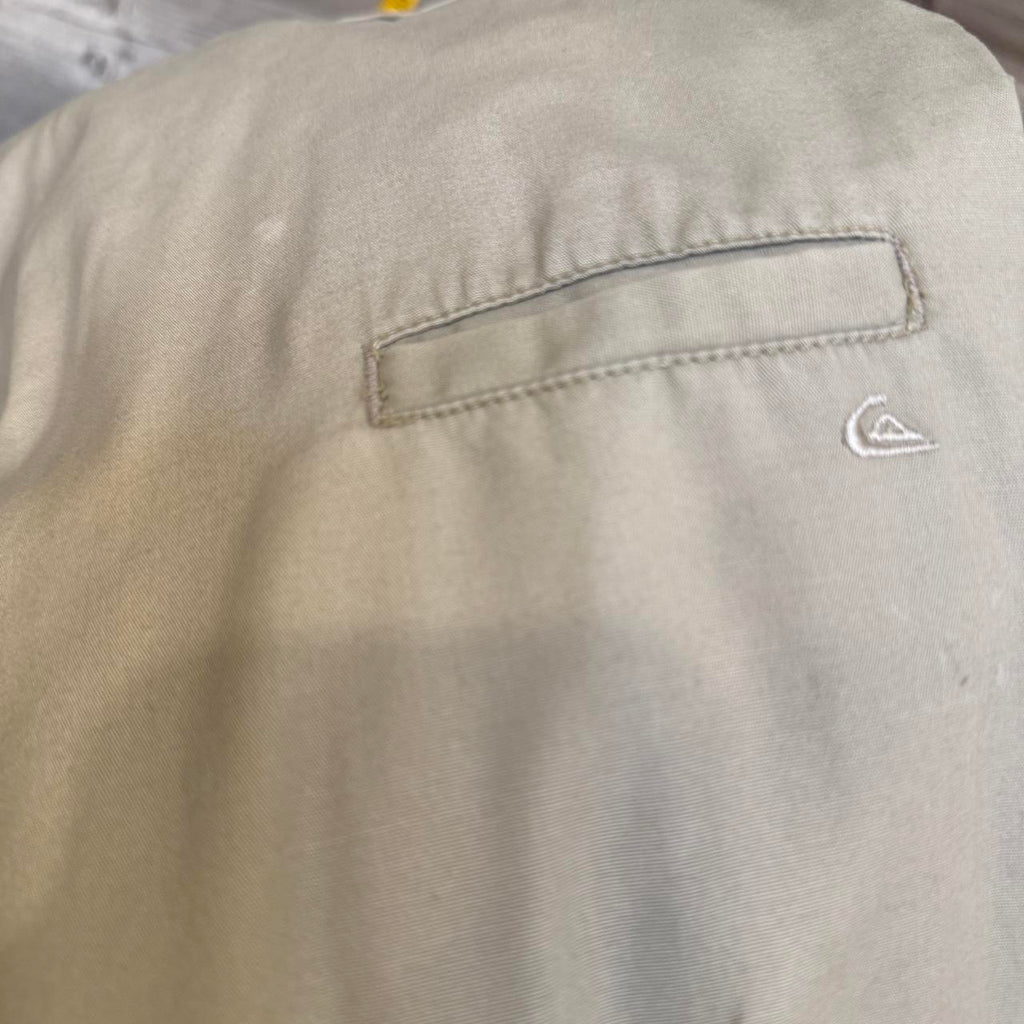 Vintage Embroidered Quiksilver Baggy Cream Khaki, view 4