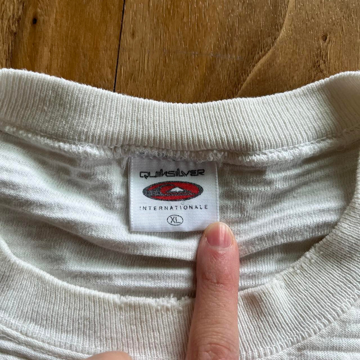 Vintage 90s Quiksilver boxy stripe texture single, view 3