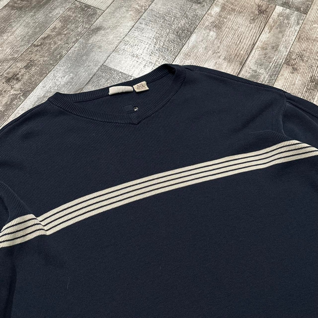 Vintage Y2K Navy Quiksilver Striped Surf, view 2