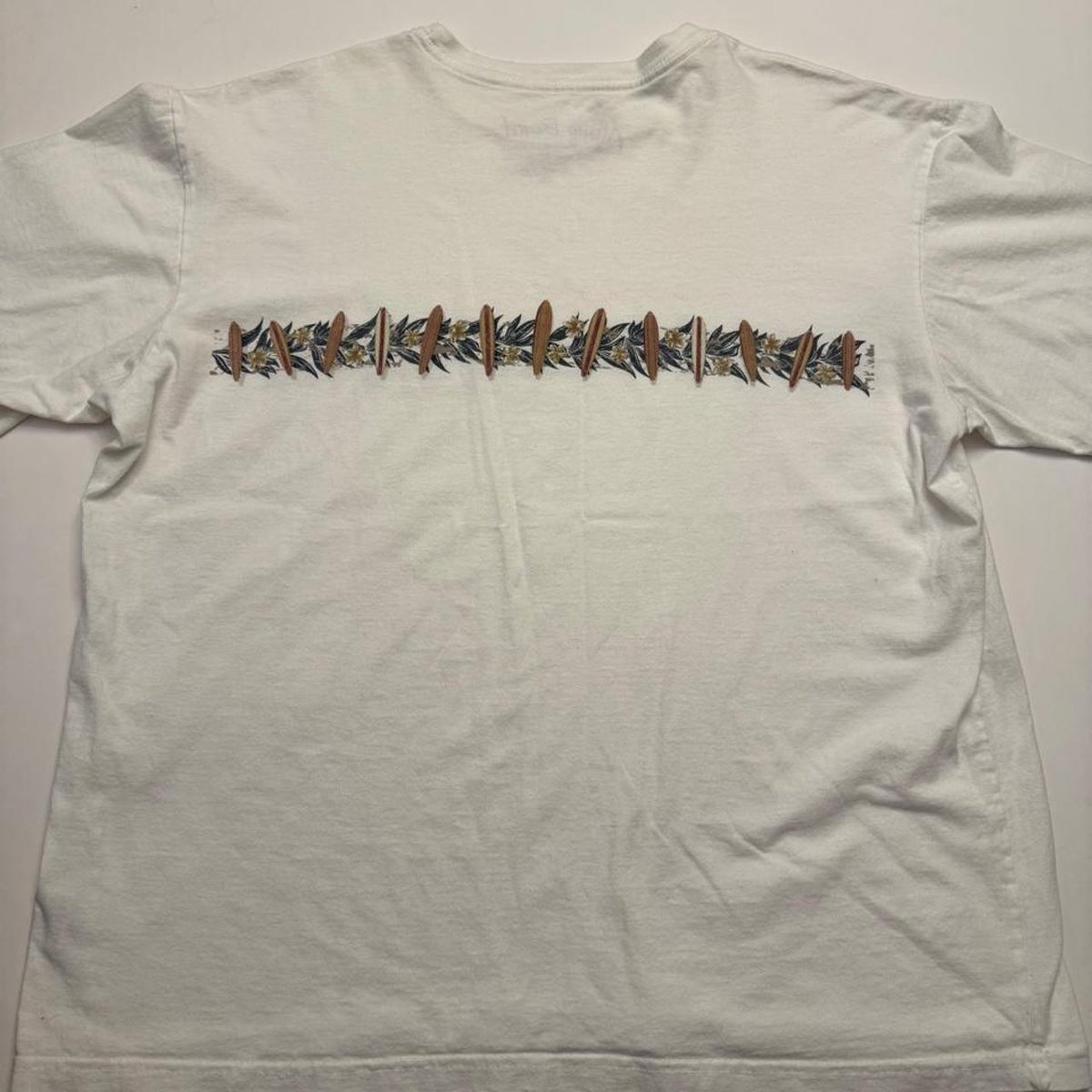 Quiksilver surf tee with graphic of a row of, view 5