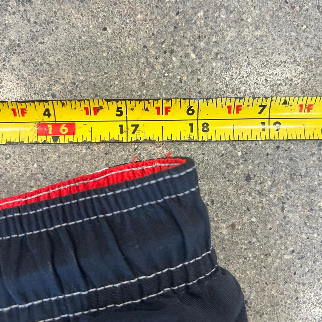 Y2K OP Ocean Pacific Board Shorts Mens 34 Black Red, view 5