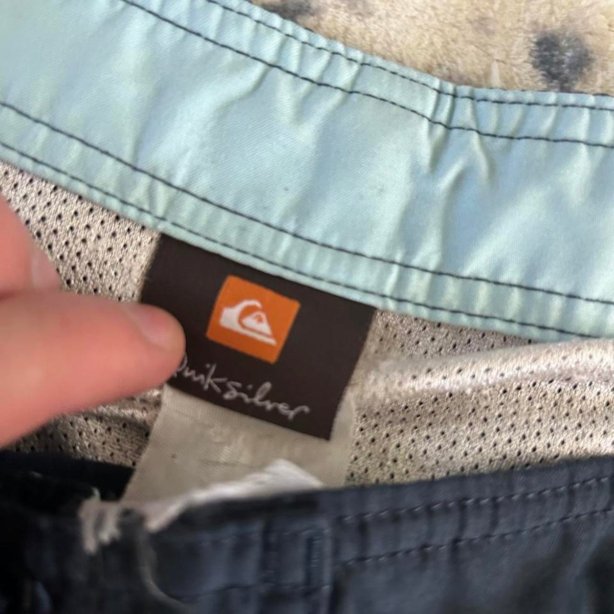 Quiksilver Early 2000s crazy quicksilver baggy board shorts, view 4