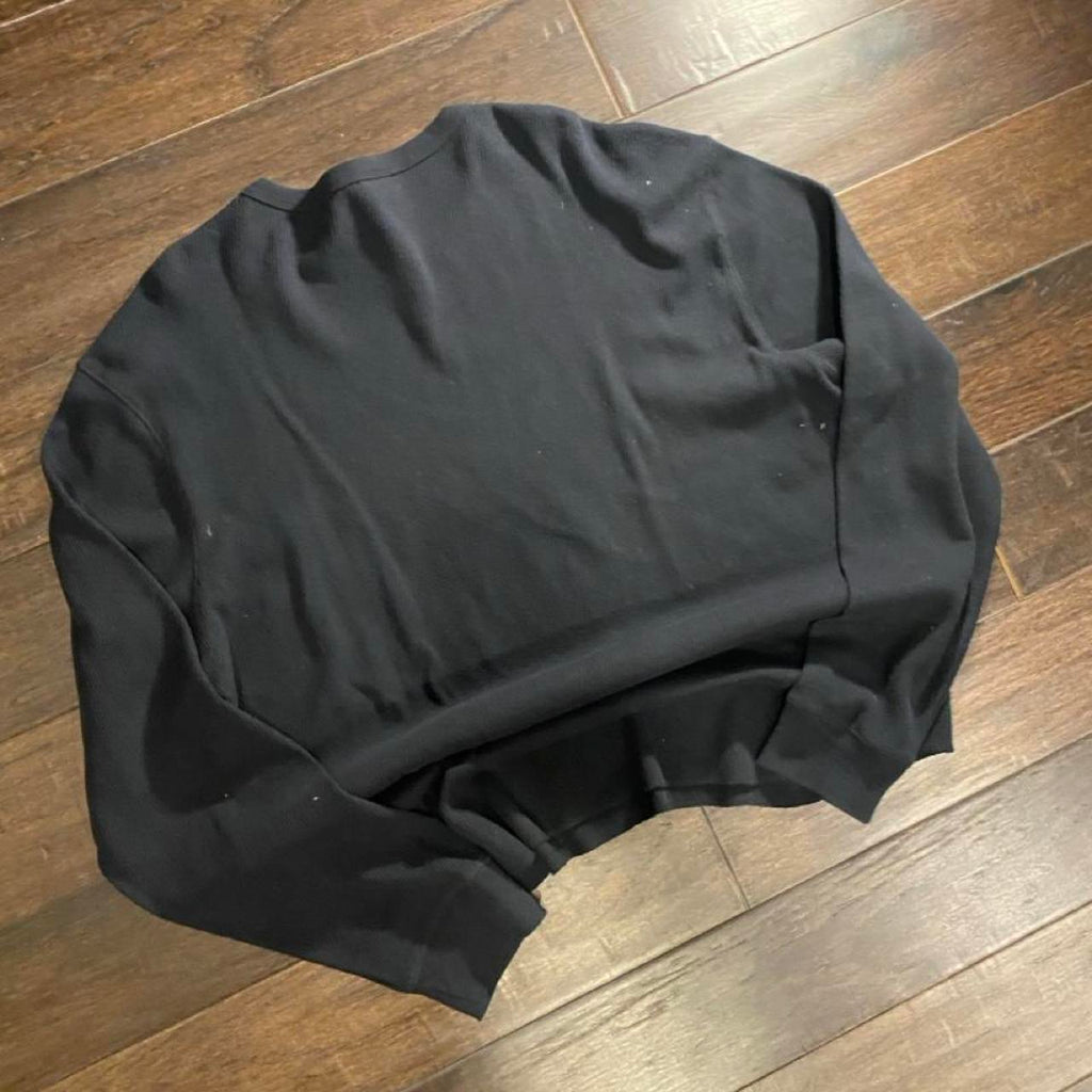 Y2K surfwear old navy Black crewneck sweatshirt with, view 5