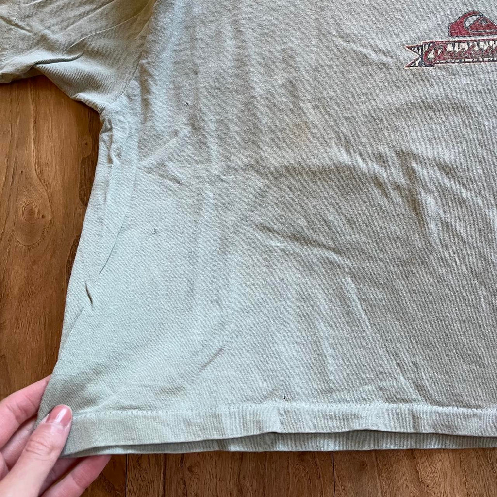 Vintage 90s quiksilver surfwear boxy t-shirt, view 5