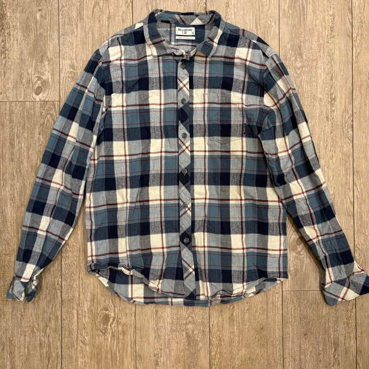 Vintage Billabong Coastline Flannel Shirt - Blue