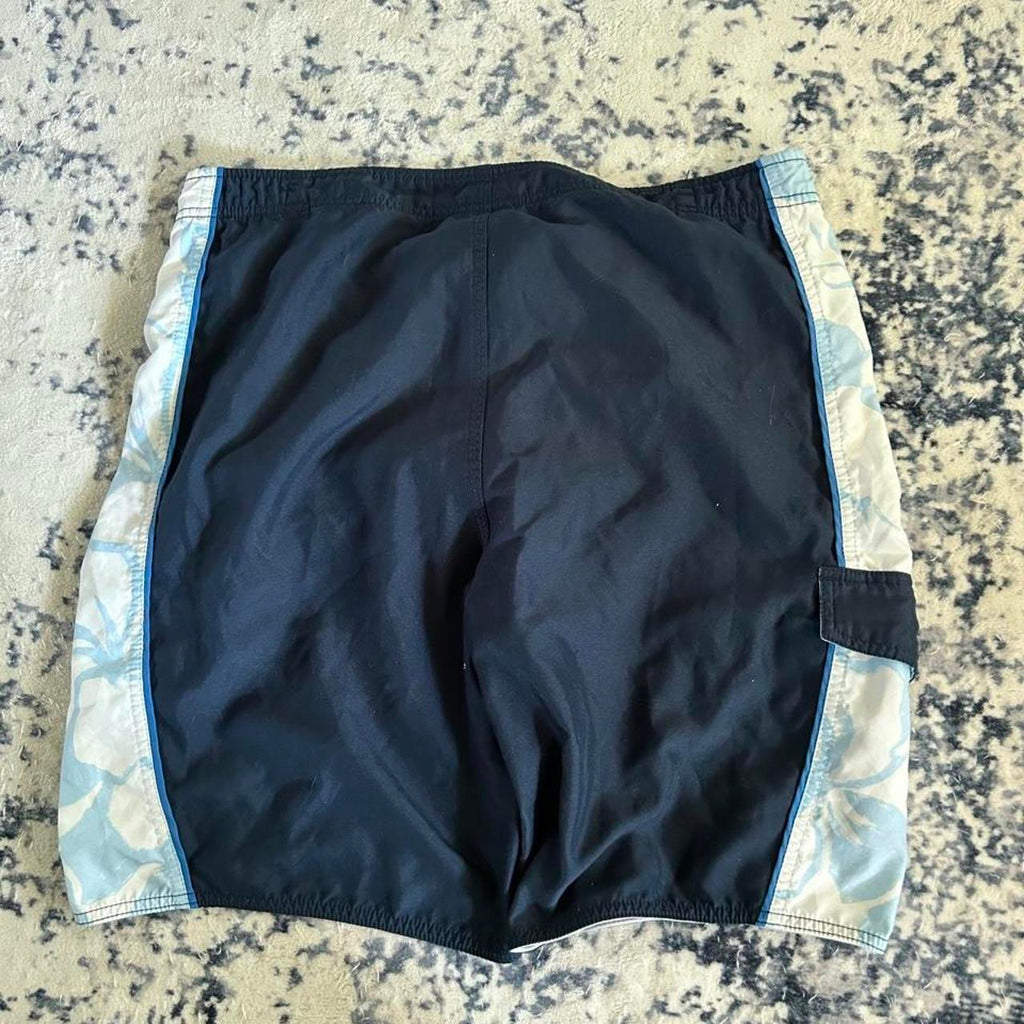 Quiksilver Early 2000s crazy quicksilver baggy board shorts, view 3