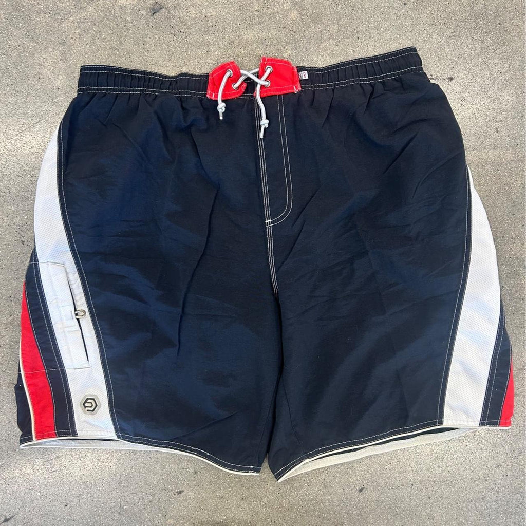 Y2K OP Ocean Pacific Board Shorts Mens 34 Black Red