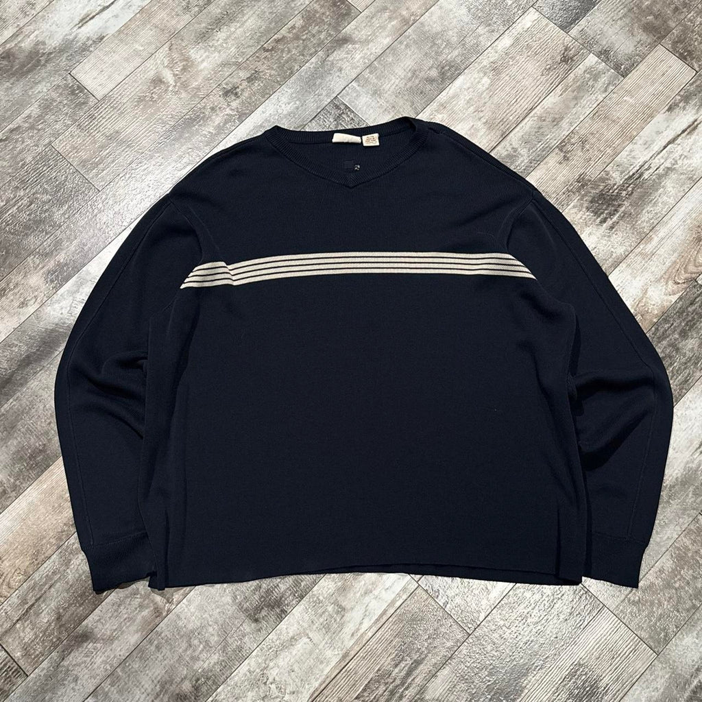 Vintage Y2K Navy Quiksilver Striped Surf