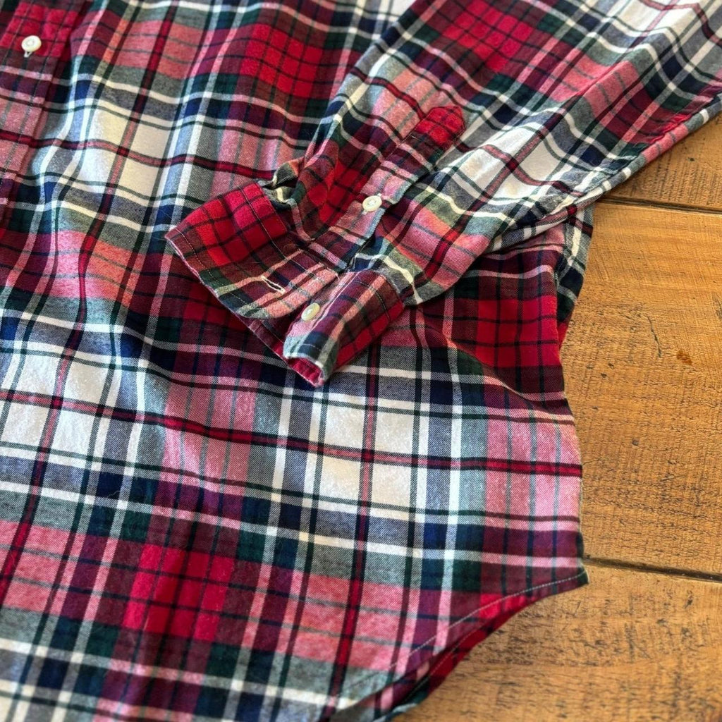 Polo Ralph Lauren Ralph Lauren Mens Red Green Blue Plaid Flannel Long, view 3