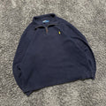 Vintage Polo Ralph Lauren 1/4 Quarterzip Navy Blue