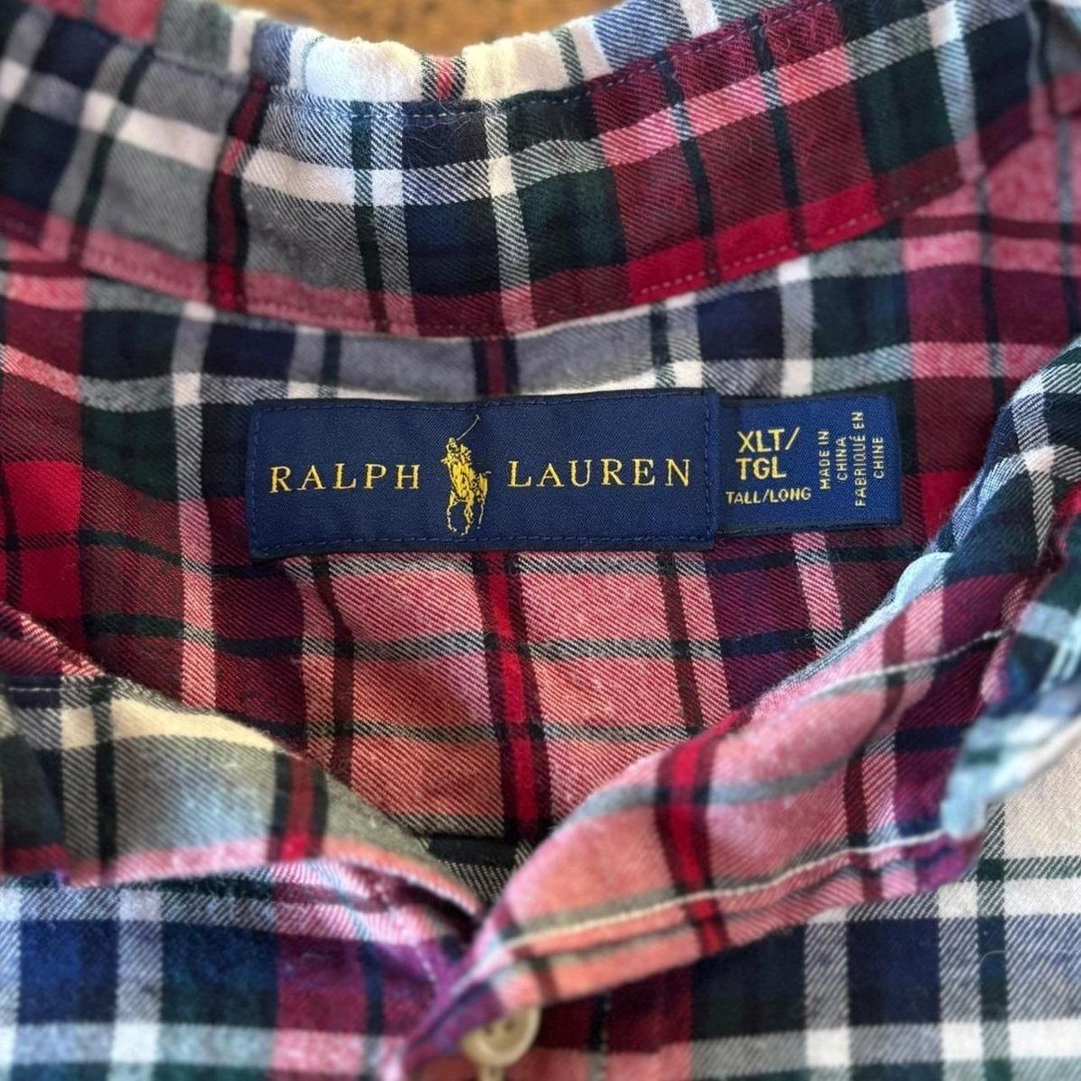 Polo Ralph Lauren Ralph Lauren Mens Red Green Blue Plaid Flannel Long, view 5