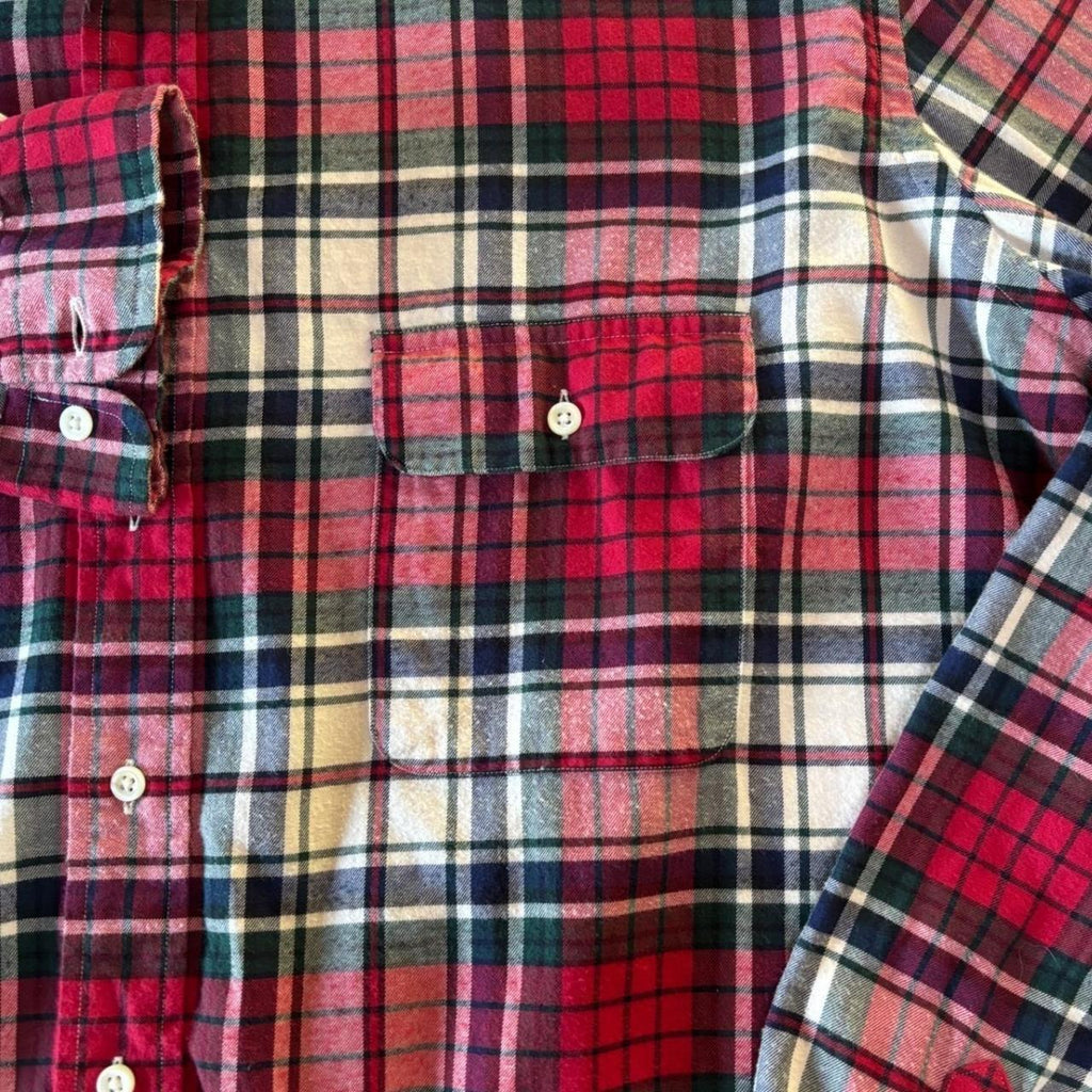 Polo Ralph Lauren Ralph Lauren Mens Red Green Blue Plaid Flannel Long, view 4