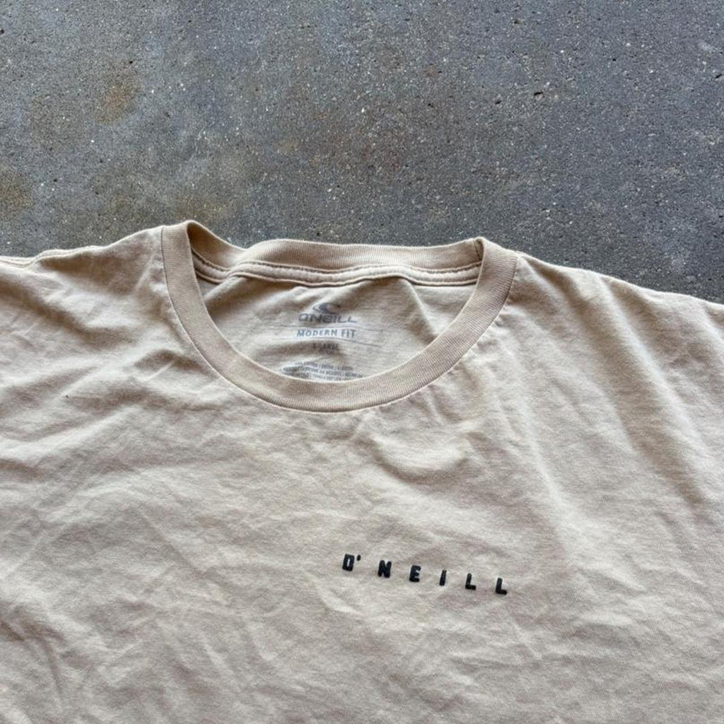 O'Neill Surf Tee with blue wave graphic featuring a, view 4