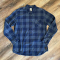 Quiksilver Blue Plaid Flannel Shirt