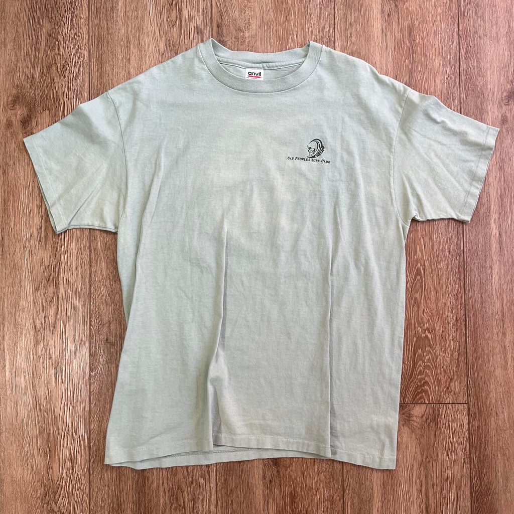 Anvil Old People Surf Club Cartoon Art Tee, view 3