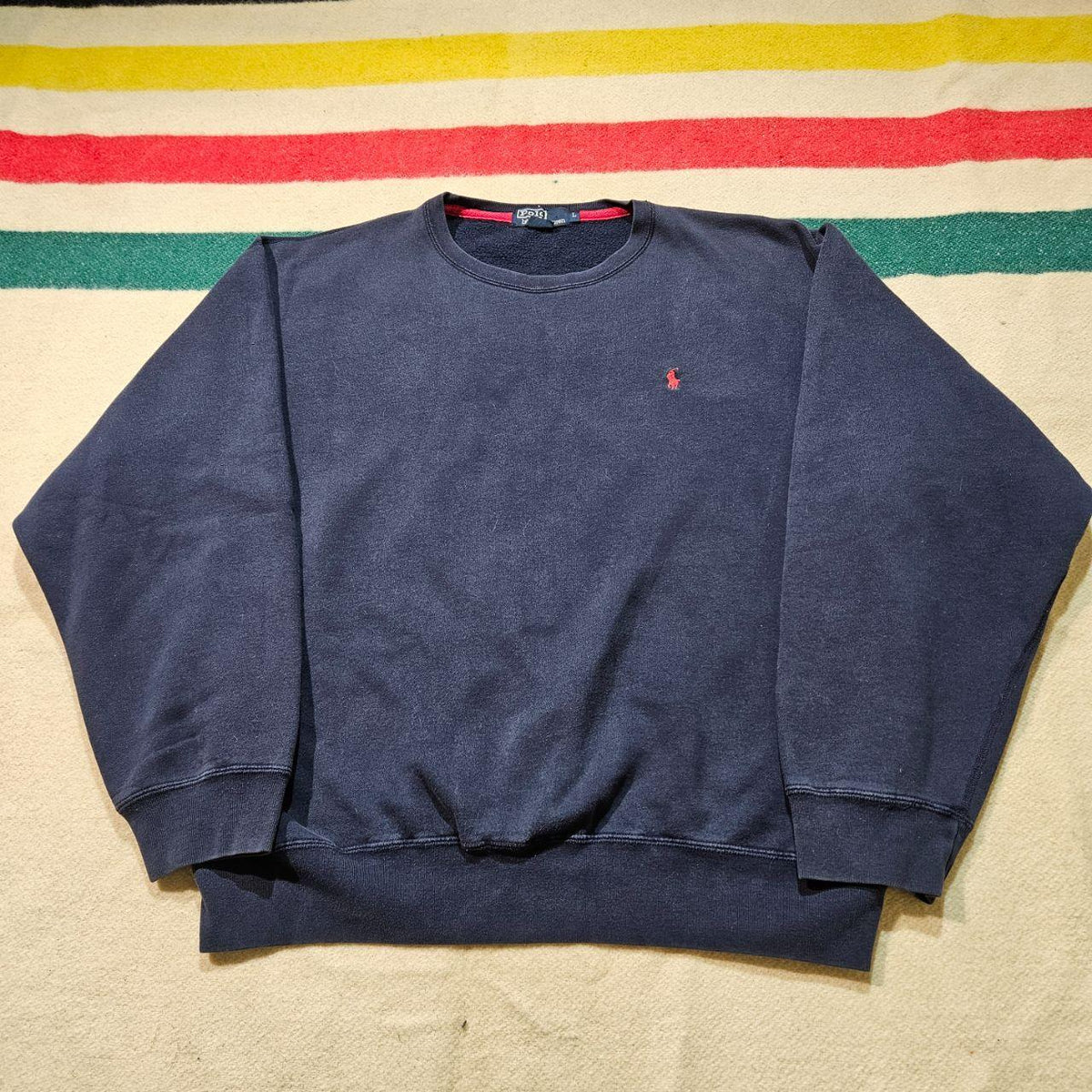 Vintage 90s Polo Ralph Lauren Navy Crewneck