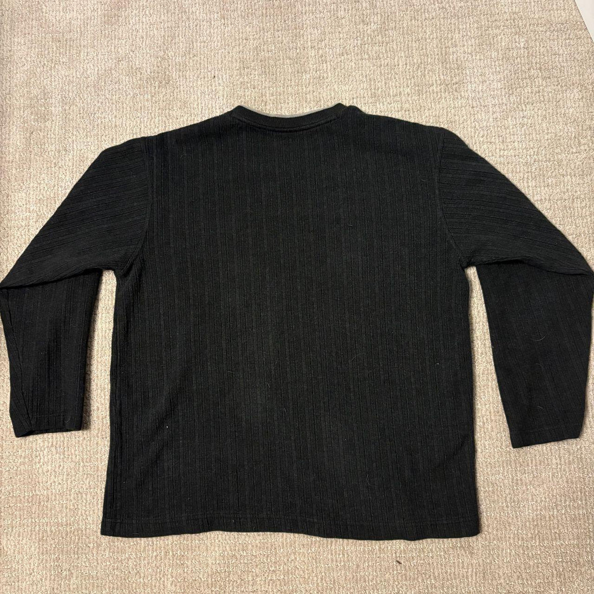 Vintage Y2K Quiksilver Textured Knit V-Neck, view 4