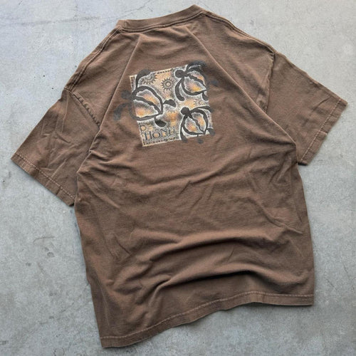 AAA Vintage Y2K Hawaiian Island Creations Brown Hawaii