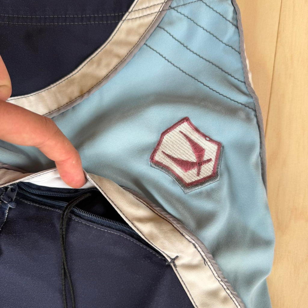 Billabong vintage y2k redsand blue on blue striped surfer, view 8