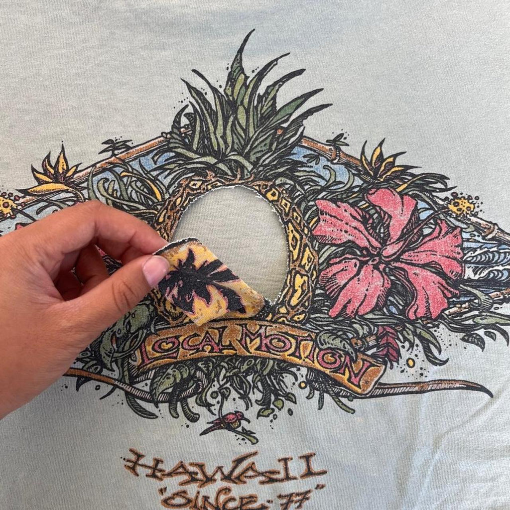 Billabong vintage 80s 90s local motion surf single stitch t, view 3