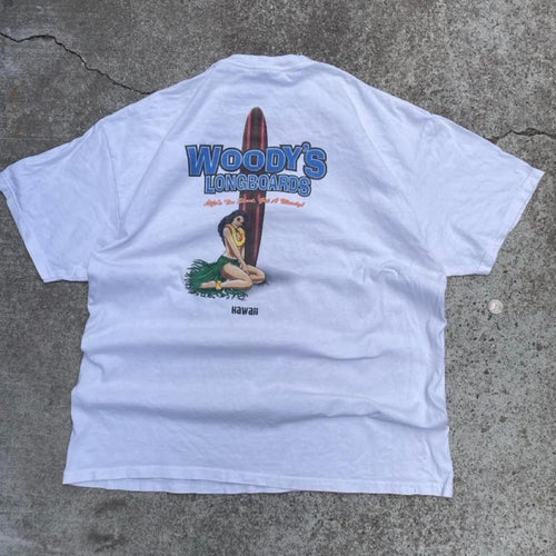 American Vintage Vintage 2000s woodys surfboards tee size xl some