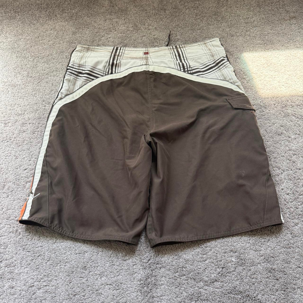 Vintage 2000s y2k Quiksilver embroidered brown board, view 2