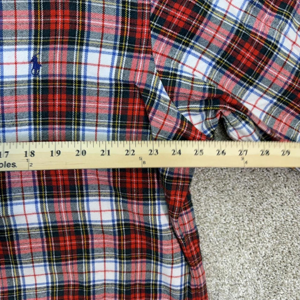 Polo Ralph Lauren Ralph Lauren Button Down Shirt Mens XL Red Plaid, view 4