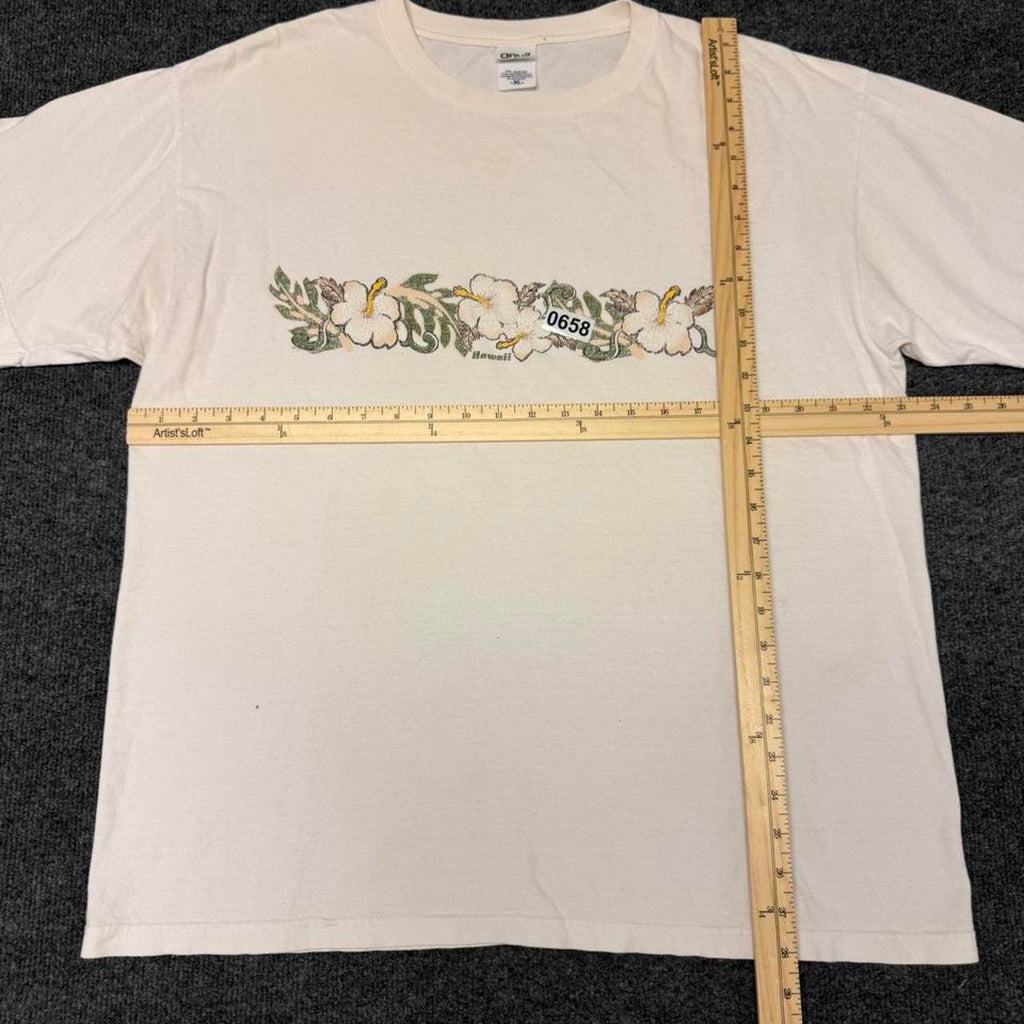 Anvil Flower print Y2K hawaii surf tee, view 5