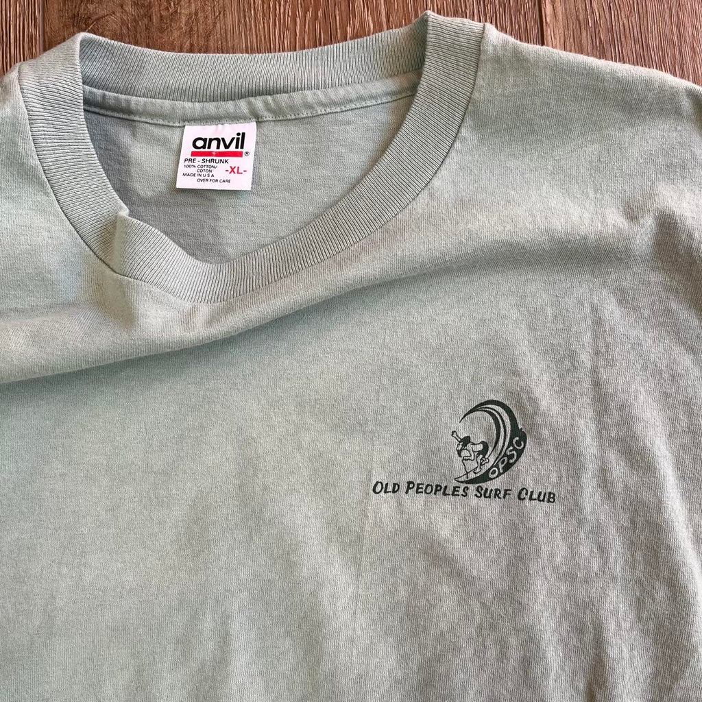 Anvil Old People Surf Club Cartoon Art Tee, view 4