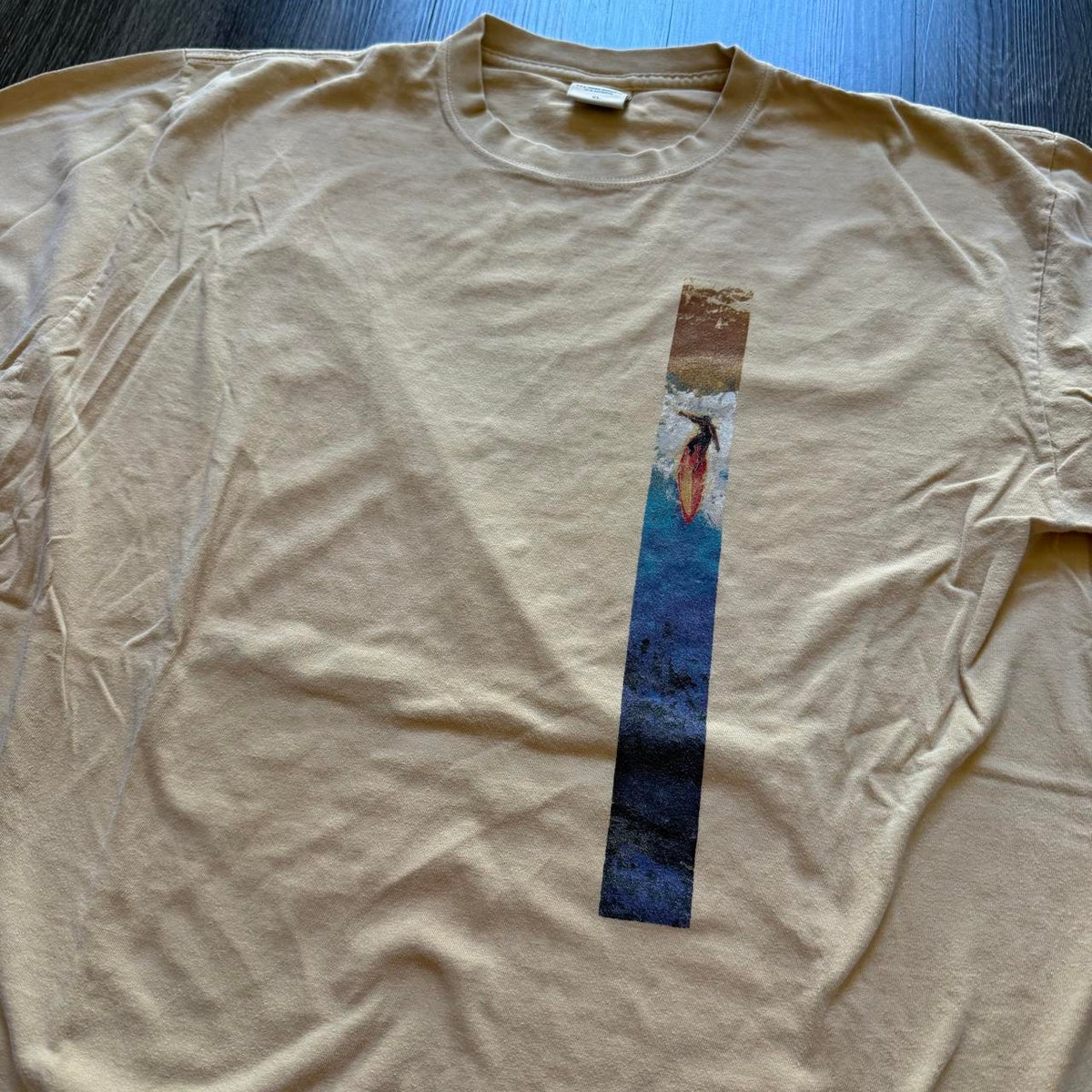 Vintage 2000s crazy shirt hawaii box logo surfboard, view 3