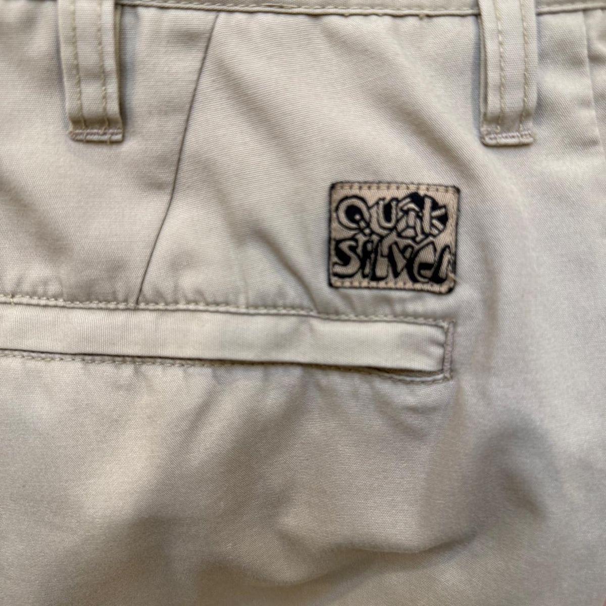 Vintage Embroidered Quiksilver Baggy Cream Khaki, view 3
