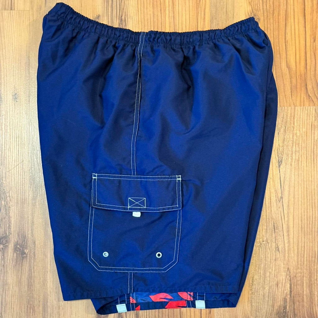 Quiksilver Vintage 90s style Nature Life swim shorts with sick, view 4