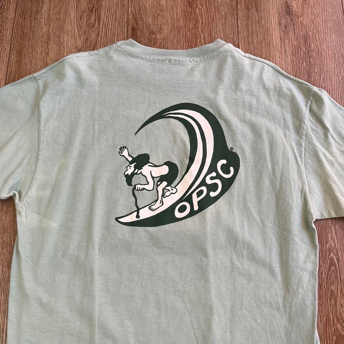 Anvil Old People Surf Club Cartoon Art Tee, view 2
