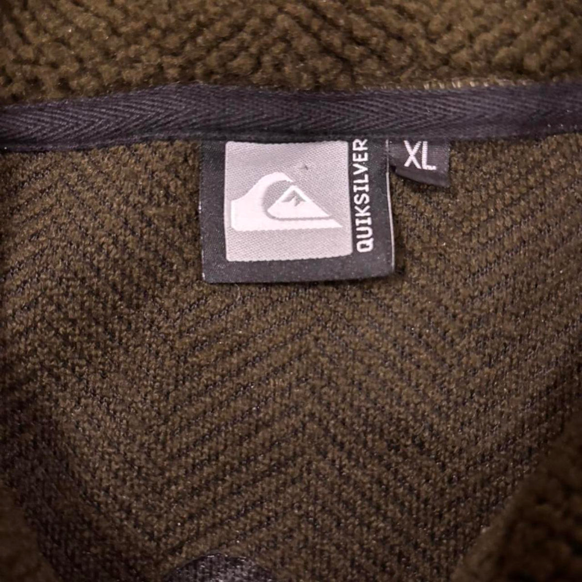 Y2K 2000s Green Quiksilver Quarter Zip Fleece, view 4