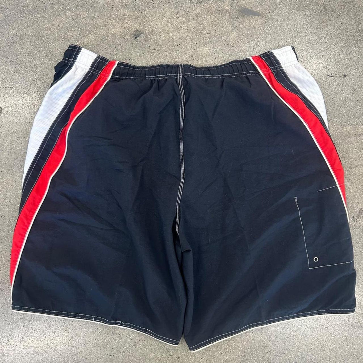 Y2K OP Ocean Pacific Board Shorts Mens 34 Black Red, view 3