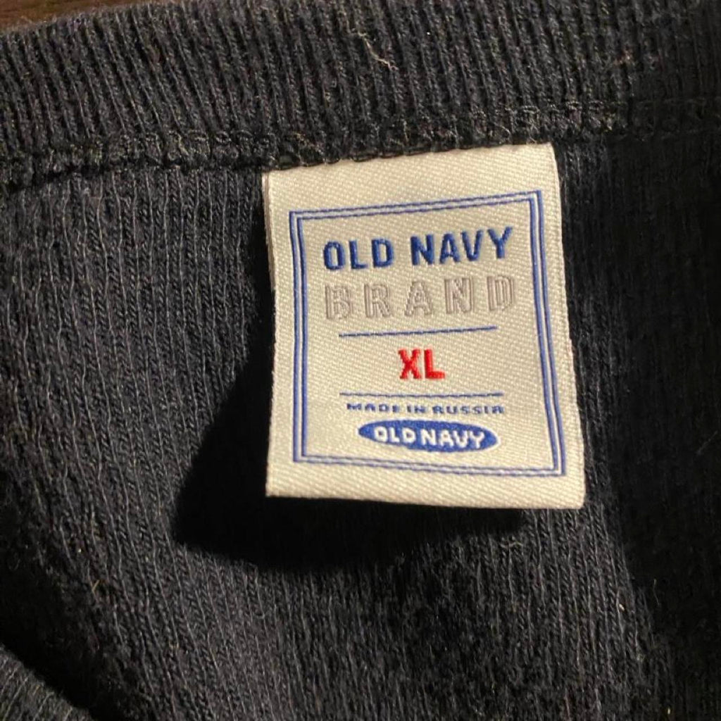 Y2K surfwear old navy Black crewneck sweatshirt with, view 3