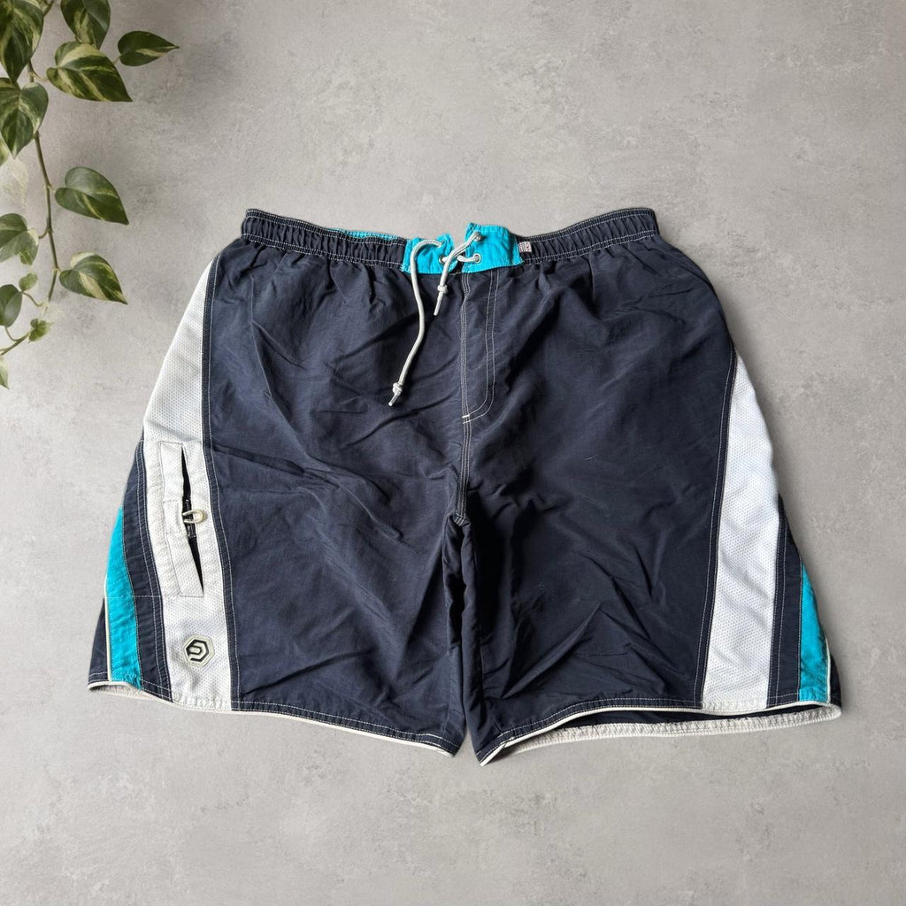 Crazy y2k ocean pacific board shorts striped loose