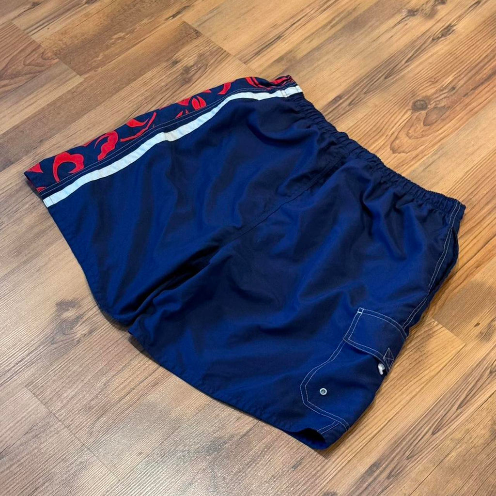 Quiksilver Vintage 90s style Nature Life swim shorts with sick, view 5