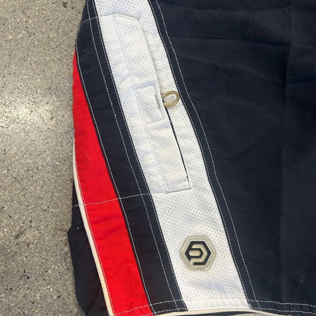 Y2K OP Ocean Pacific Board Shorts Mens 34 Black Red, view 2