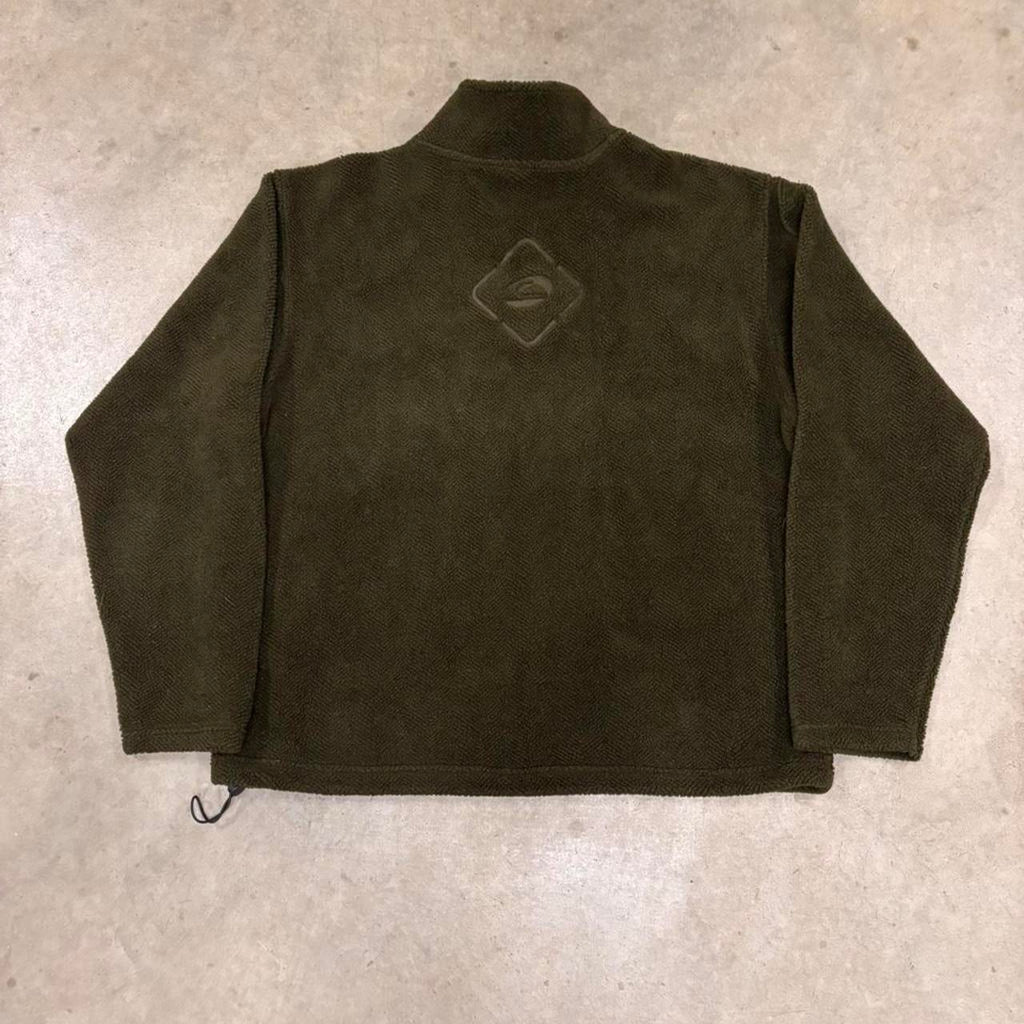 Y2K 2000s Green Quiksilver Quarter Zip Fleece, view 5