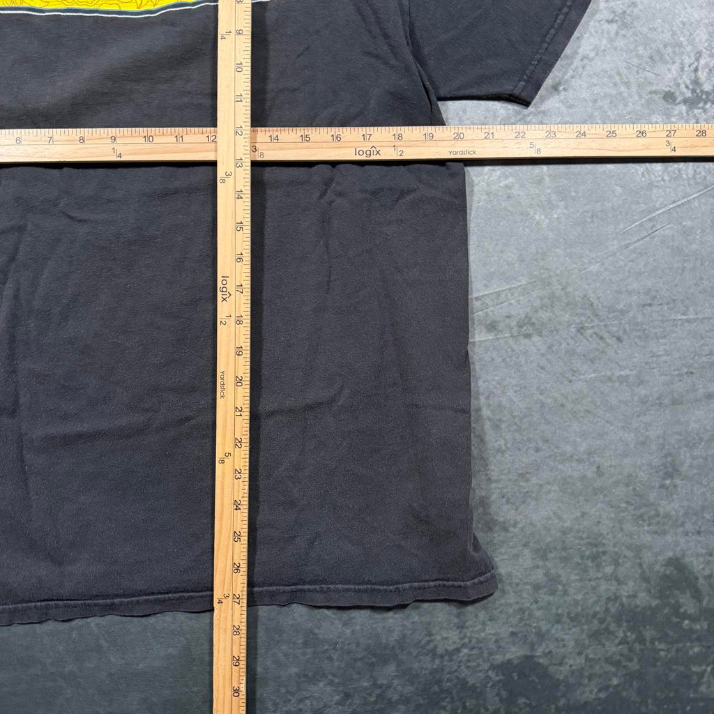 Vintage quick silver faded black surf tee, view 7