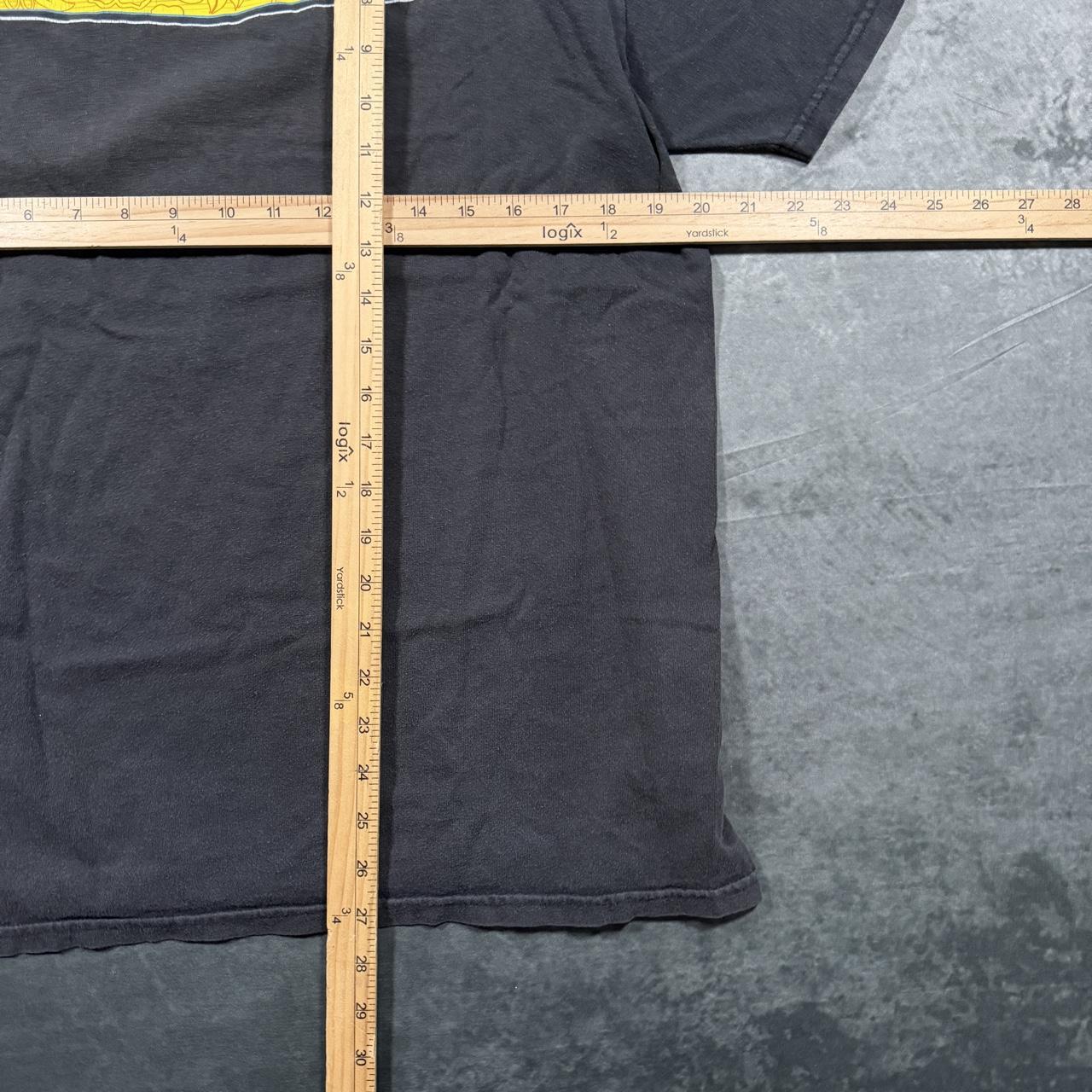 Vintage quick silver faded black surf tee, view 7