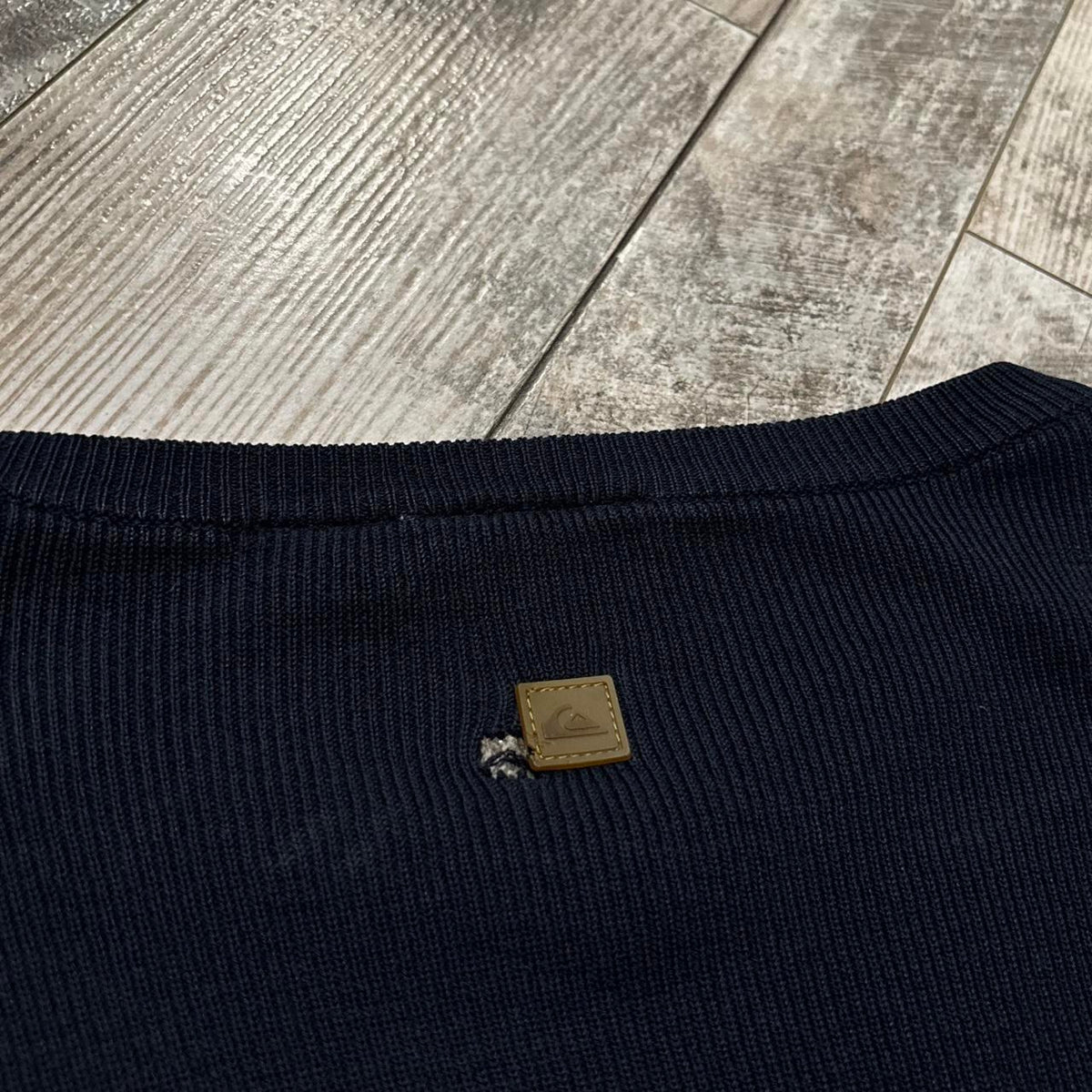 Vintage Y2K Navy Quiksilver Striped Surf, view 4