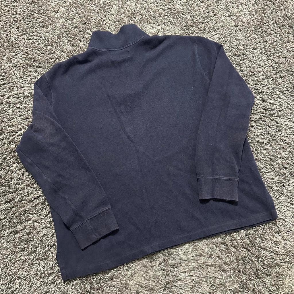 Vintage Polo Ralph Lauren 1/4 Quarterzip Navy Blue, view 3