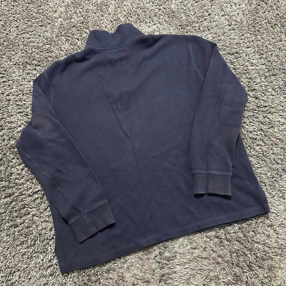 Vintage Polo Ralph Lauren 1/4 Quarterzip Navy Blue, view 3