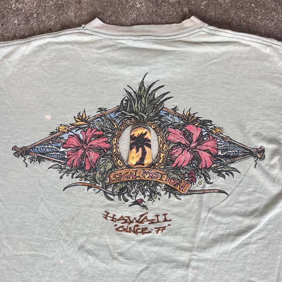 Billabong vintage 80s 90s local motion surf single stitch t, view 2