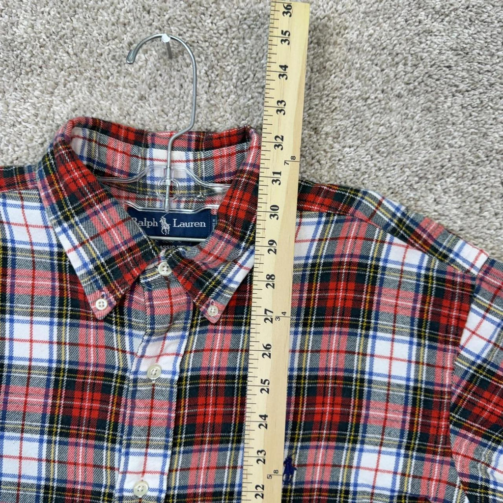 Polo Ralph Lauren Ralph Lauren Button Down Shirt Mens XL Red Plaid, view 5