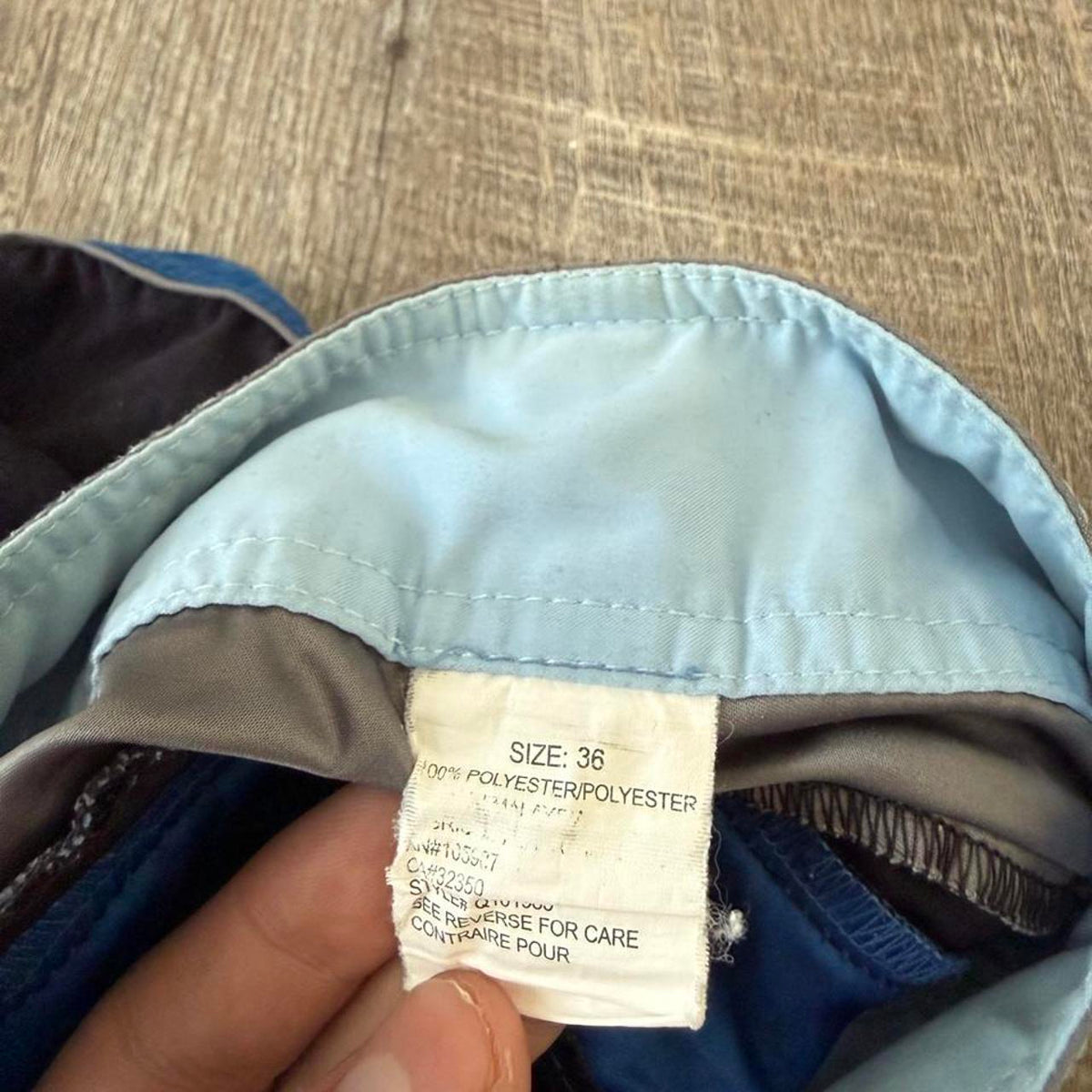 Sick 2000s black blue &amp; gray baggy Quiksilver summer, view 6