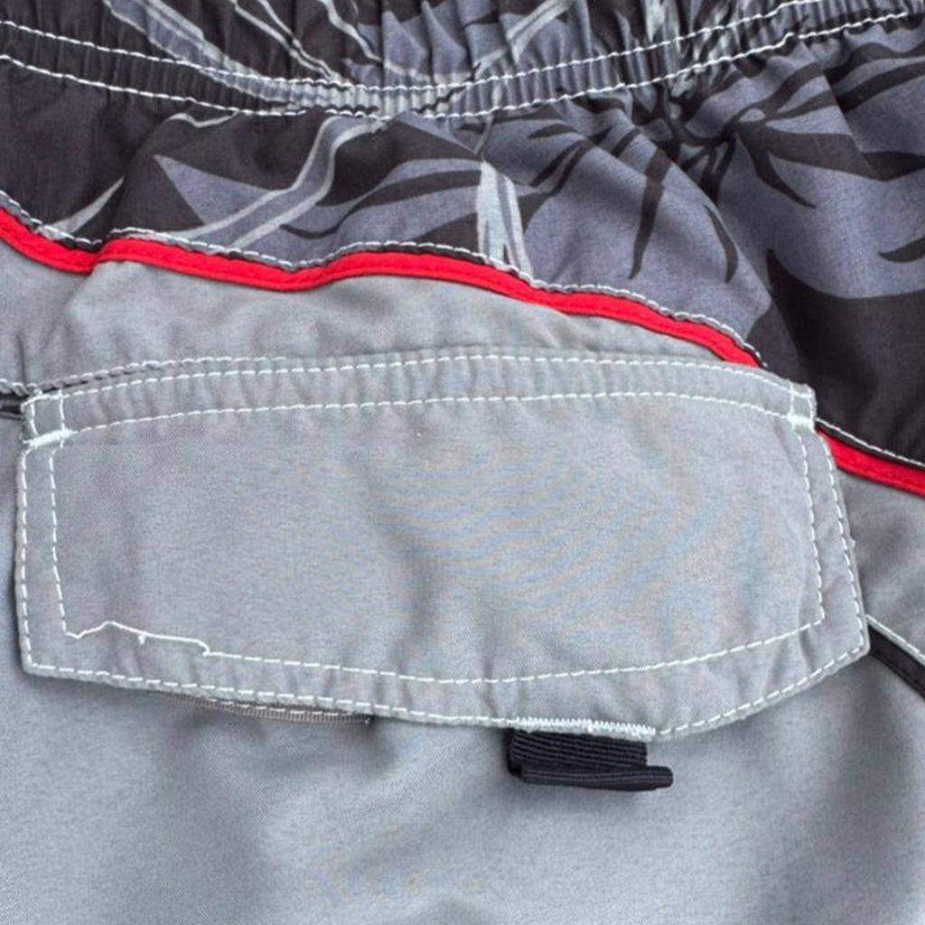 Quiksilver board shorts with gray/black abstract, view 5