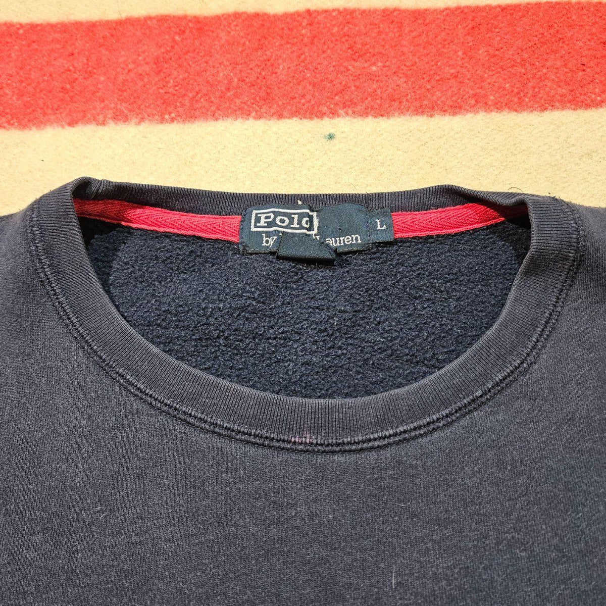 Vintage 90s Polo Ralph Lauren Navy Crewneck, view 3